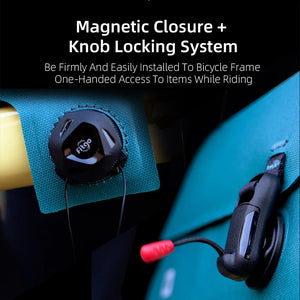 Sacoche de cyclisme étanche magnétique pour cadre avant de vélo, gravel, VTT, VTC, vélo de route "Rhinowalk - K33" - Planète Rando