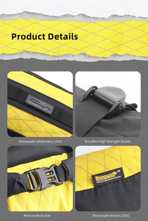 Sacoche de fourche avant de vélo à dégagement rapide, étanche pour vélo supporte jusqu'à 15 kg "Rhinowalk - Wilderness BHD0013" - Planète Rando