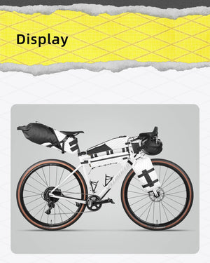 Sacoche de fourche avant de vélo à dégagement rapide, étanche pour vélo supporte jusqu'à 15 kg "Rhinowalk - Wilderness BHD0013" - Planète Rando