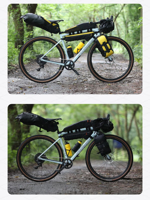 Sacoche de fourche avant de vélo à dégagement rapide, étanche pour vélo supporte jusqu'à 15 kg "Rhinowalk - Wilderness BHD0013" - Planète Rando