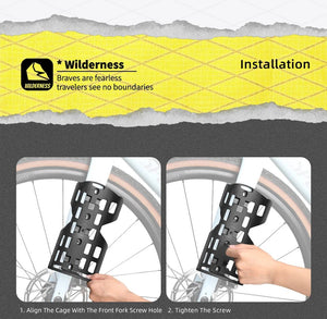 Sacoche de fourche avant de vélo à dégagement rapide, étanche pour vélo supporte jusqu'à 15 kg "Rhinowalk - Wilderness BHD0013" - Planète Rando