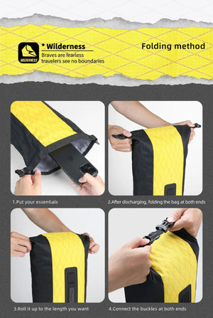 Sacoche de fourche avant de vélo à dégagement rapide, étanche pour vélo supporte jusqu'à 15 kg "Rhinowalk - Wilderness BHD0013" - Planète Rando