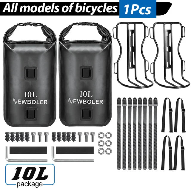 Sacoche de fourche de vélo portable et étanche 10L "NEWBOLER - BAG118" - Planète Rando