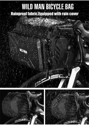 Sacoche de guidon avec pochette pour carte ou écran tactile "WILD MAN – GS6" - Planète Rando