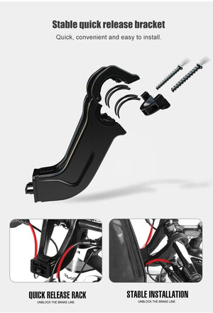 Sacoche de guidon avec pochette pour carte ou écran tactile "WILD MAN – GS6" - Planète Rando