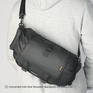 Sacoche de guidon de vélo 12L étanche avec supports de fixation pour vélo, gravel et VTT "Rhinowalk - RK9400" - Planète Rando