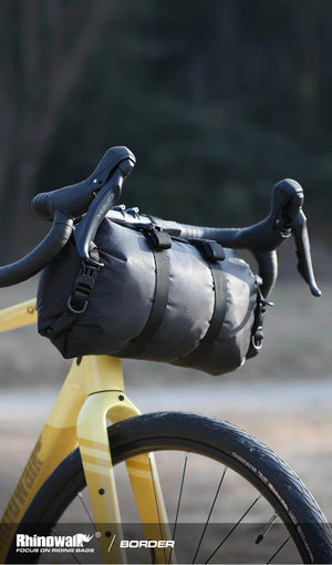 Sacoche de guidon de vélo 12L étanche avec supports de fixation pour vélo, gravel et VTT "Rhinowalk - RK9400" - Planète Rando