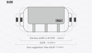 Sacoche de guidon de vélo étanche 8 - 13 L pour VTT, route, gravel, bikepacking "Rhinowalk - Wilderness BHD0011" - Planète Rando