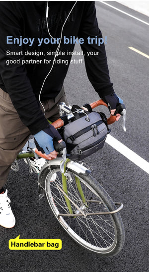 Sacoche de guidon multifonction étanche pour gravel, vélo, VTT "Rhinowalk - X21922" - Planète Rando