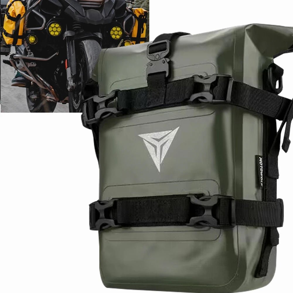 Sacoche de rangement pour cadre de moto ou porte - bagage arrière de vélo 5 - 8L "MotoWolf - Y - MC0057" - Planète Rando