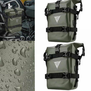 Sacoche de rangement pour cadre de moto ou porte - bagage arrière de vélo 5 - 8L "MotoWolf - Y - MC0057" - Planète Rando