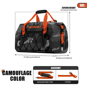 Sacoche de selle arrière de moto / vélo de 40L à 90L "MotoWolf - MTW Series" - Planète Rando