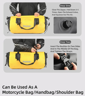 Sacoche de selle de moto 20 L/45 L/65 L, grande capacité, étanche, universelle "Rhinowalk - RK/MT series" - Planète Rando