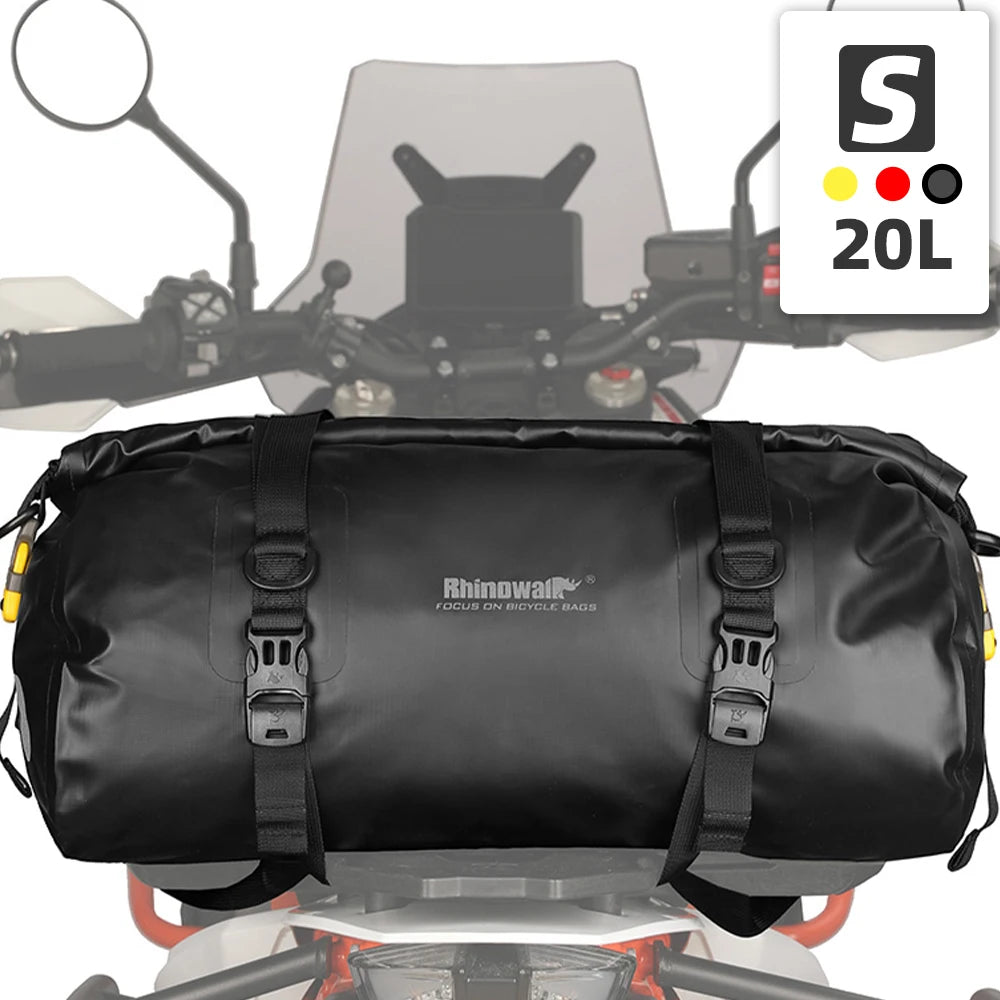 Sacoche de selle de moto 20 L/45 L/65 L, grande capacité, étanche, universelle "Rhinowalk - RK/MT series" - Planète Rando
