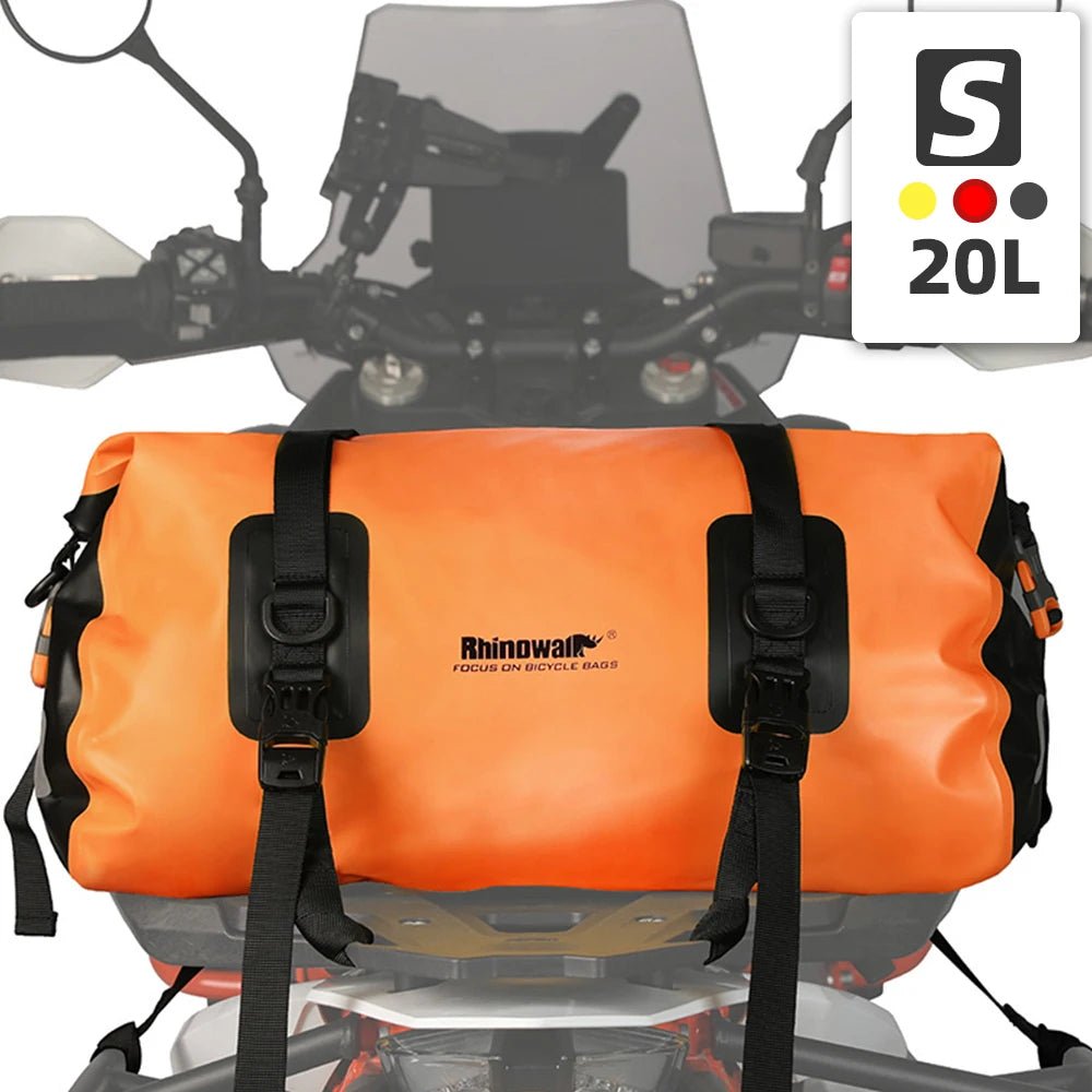 Sacoche de selle de moto 20 L/45 L/65 L, grande capacité, étanche, universelle "Rhinowalk - RK/MT series" - Planète Rando
