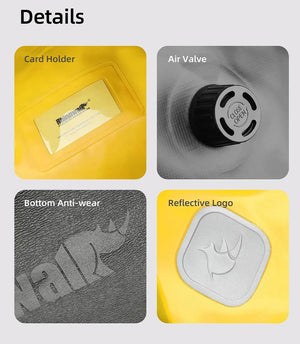 Sacoche de selle de moto 20 L/45 L/65 L, grande capacité, étanche, universelle "Rhinowalk - RK/MT series" - Planète Rando