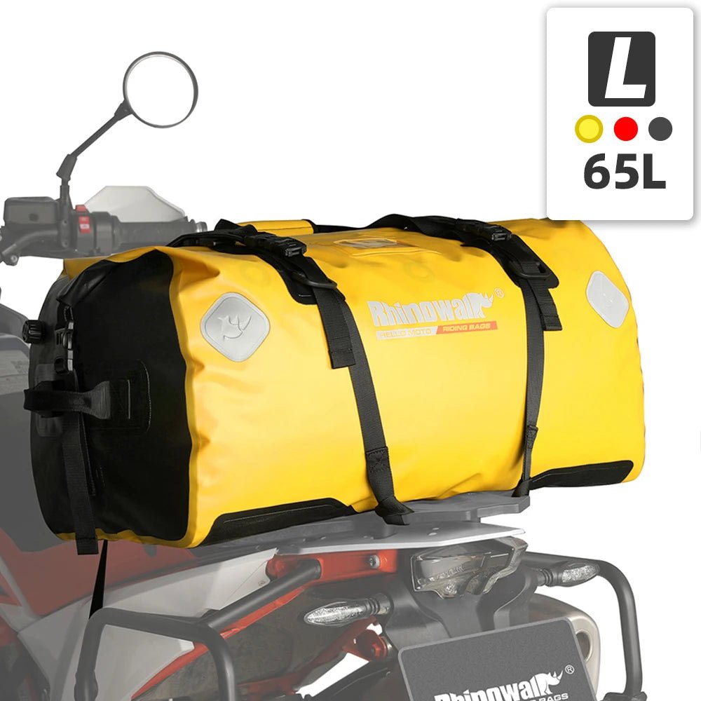 Sacoche de selle de moto 20 L/45 L/65 L, grande capacité, étanche, universelle "Rhinowalk - RK/MT series" - Planète Rando