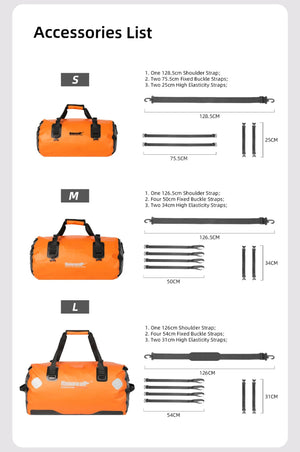 Sacoche de selle de moto 20 L/45 L/65 L, grande capacité, étanche, universelle "Rhinowalk - RK/MT series" - Planète Rando