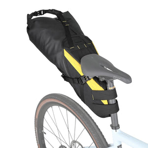 Sacoche de selle de vélo stable et résistante aux secousses pour cyclotourisme et bikepacking 14L "Rhinowalk - Wilderness" - Planète Rando