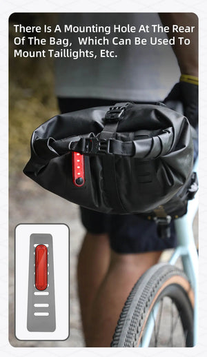 Sacoche de selle de vélo stable et résistante aux secousses pour cyclotourisme et bikepacking 14L "Rhinowalk - Wilderness" - Planète Rando