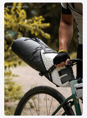Sacoche de selle de vélo stable et résistante aux secousses pour cyclotourisme et bikepacking 14L "Rhinowalk - Wilderness" - Planète Rando