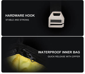 Sacoche de selle latérale multifonction avec bandoulière 100% imperméable pour moto & vélo 10 à 30L "Rhinowalk - MT216 series" - Planète Rando