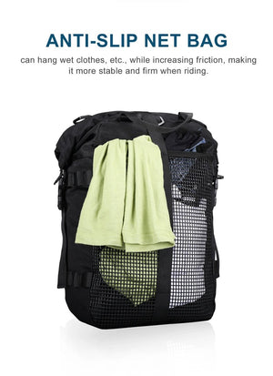 Sacoche de selle latérale multifonction avec bandoulière 100% imperméable pour moto & vélo 10 à 30L "Rhinowalk - MT216 series" - Planète Rando