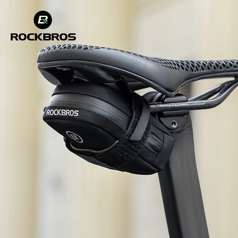 Sacoche De Selle Mini Vélo Rixen & Kaul Avec Adaptateur - Pochette De Rangement Noire
