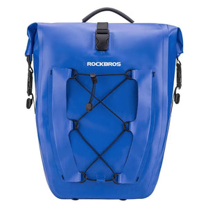 Sacoche de vélo 100% imperméable sur porte - bagages arrière avec poche filet 25L/35L "Rockbros - AS002 - 2" - Planète Rando