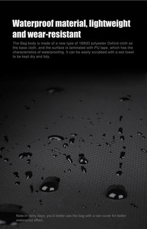 Sacoche de vélo 3 en 1 100% imperméable sur porte - bagage arrière de vélo extensible 11 - 30 L "Rhinowalk - RK6100" - Planète Rando