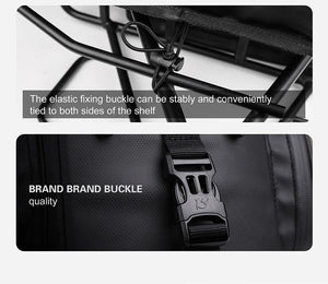 Sacoche de vélo 3 en 1 100% imperméable sur porte - bagage arrière de vélo extensible 11 - 30 L "Rhinowalk - RK6100" - Planète Rando