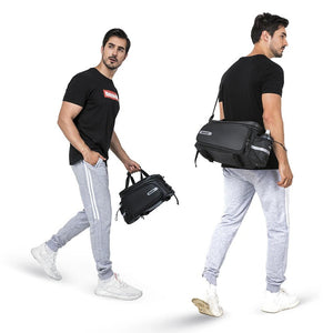 Sacoche de vélo 3 en 1 100% imperméable sur porte - bagage arrière de vélo extensible 11 - 30 L "Rhinowalk - RK6100" - Planète Rando