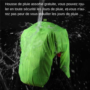 Sacoche de vélo 3 en 1 étanche sur porte - bagages avec pochette latérales 20/35L "WEST BIKING - YP0707250" - Planète Rando