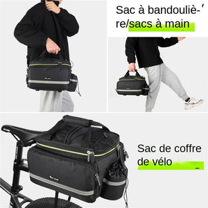 Sacoche de vélo 3 en 1 étanche sur porte - bagages avec pochette latérales 20/35L "WEST BIKING - YP0707250" - Planète Rando