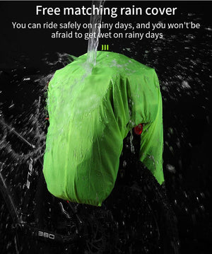 Sacoche de vélo 3 en 1 étanche sur porte - bagages avec pochette latérales 20/35L "WEST BIKING - YP0707250" - Planète Rando