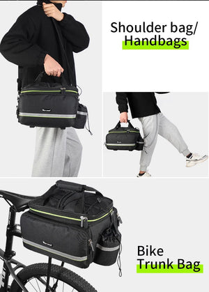 Sacoche de vélo 3 en 1 étanche sur porte - bagages avec pochette latérales 20/35L "WEST BIKING - YP0707250" - Planète Rando
