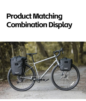 Sacoche de vélo de 6L à 25L sur porte - bagage 100% imperméable "Rhinowalk - Traveler series" - Planète Rando