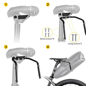 Sacoche de vélo étanche 13L avec stabilisateur pour VTT/ VTC, Gravel "NEWBOLER - PAC040" - Planète Rando