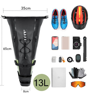 Sacoche de vélo étanche 13L avec stabilisateur pour VTT/ VTC, Gravel "NEWBOLER - PAC040" - Planète Rando