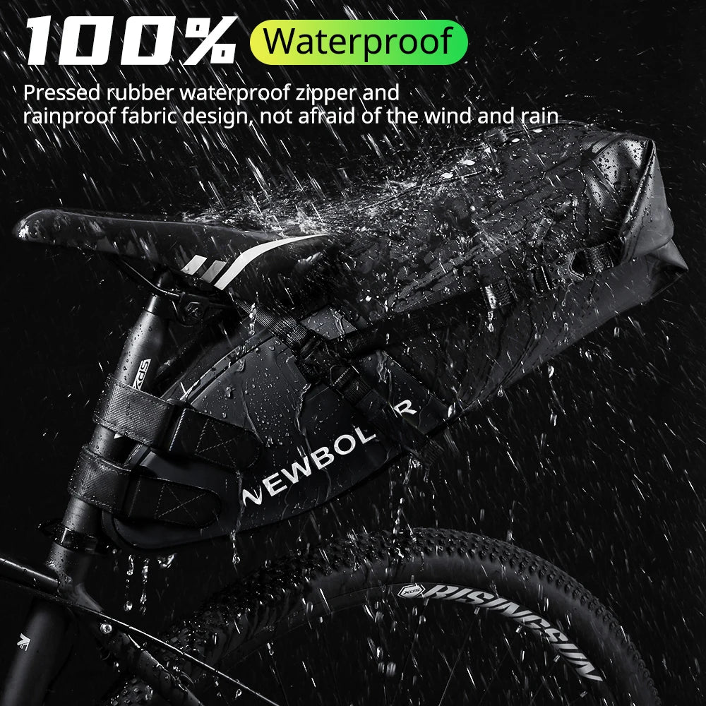 Sacoche de vélo étanche 13L avec stabilisateur pour VTT/ VTC, Gravel "NEWBOLER - PAC040" - Planète Rando
