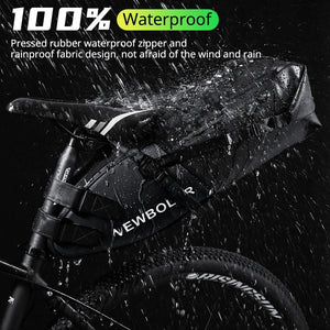 Sacoche de vélo étanche 13L avec stabilisateur pour VTT/ VTC, Gravel "NEWBOLER - PAC040" - Planète Rando