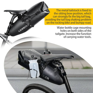 Sacoche de vélo étanche 13L avec stabilisateur pour VTT/ VTC, Gravel "NEWBOLER - PAC040" - Planète Rando