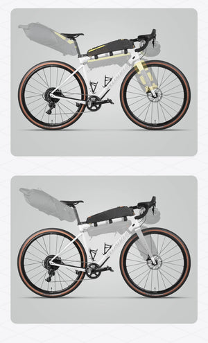 Sacoche de vélo étanche 2,1L pour cadre avant de vélo, gravel et VTT "Rhinowalk - Wilderness BHD0015" - Planète Rando