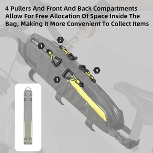 Sacoche de vélo étanche 2,1L pour cadre avant de vélo, gravel et VTT "Rhinowalk - Wilderness BHD0015" - Planète Rando
