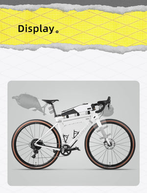 Sacoche de vélo étanche 2,1L pour cadre avant de vélo, gravel et VTT "Rhinowalk - Wilderness BHD0015" - Planète Rando
