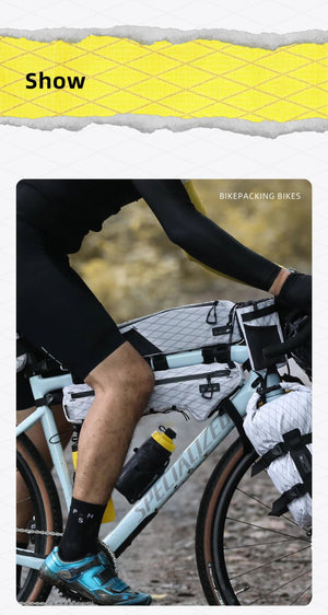 Sacoche de vélo étanche 2,1L pour cadre avant de vélo, gravel et VTT "Rhinowalk - Wilderness BHD0015" - Planète Rando