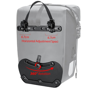 Sacoche de vélo étanche sur porte - bagage arrière de vélo 27L "NEWBOLER - BAG008" - Planète Rando