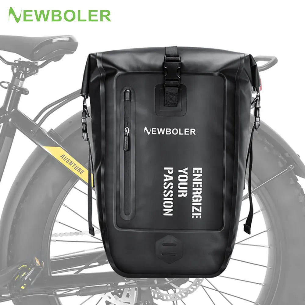 Sacoche de vélo étanche sur porte - bagage arrière de vélo 27L "NEWBOLER - BAG008" - Planète Rando