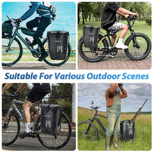 Sacoche de vélo étanche sur porte - bagage arrière de vélo 27L "NEWBOLER - BAG008" - Planète Rando