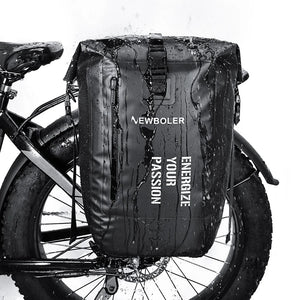 Sacoche de vélo étanche sur porte - bagage arrière de vélo 27L "NEWBOLER - BAG008" - Planète Rando